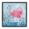 Stupell Industries Whimsical Flower Flamingo Floating Frame, design by Clare Tupper